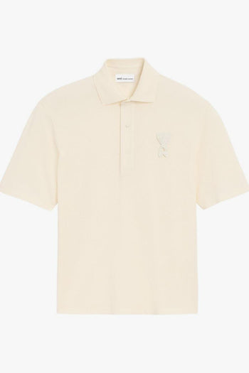 Ami Paris Polo Logo Cuore Uomo Bianco - 5