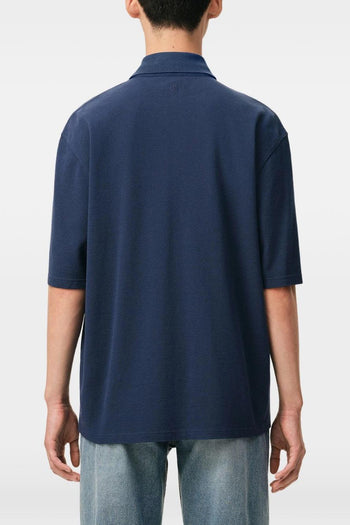 Ami Paris Polo Logo Cuore Uomo Blu - 3