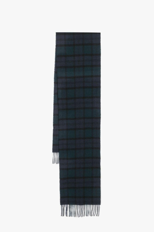 Sciarpa Nero Uomo Tartan