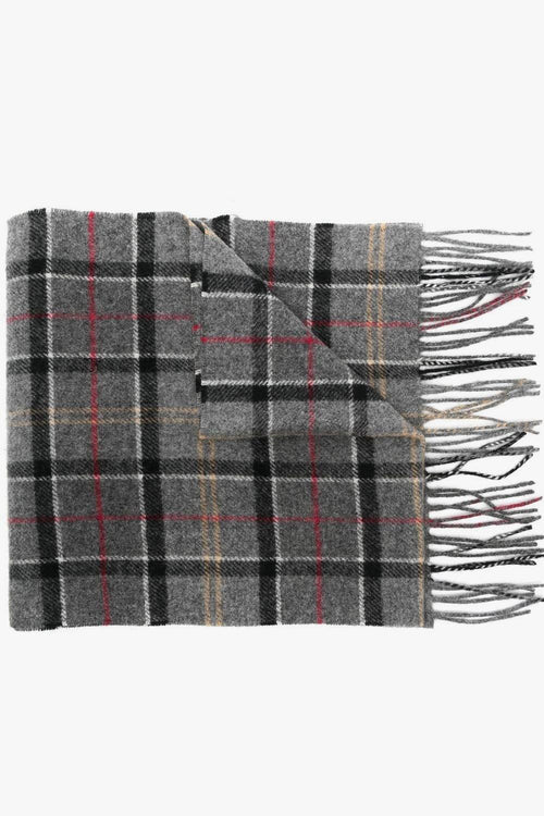 Sciarpa Grigio Uomo Tartan