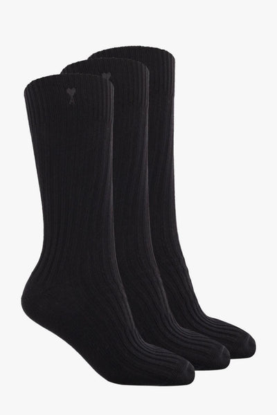 Ami Paris Calze Uomo Accessori Nero (6 Paia)