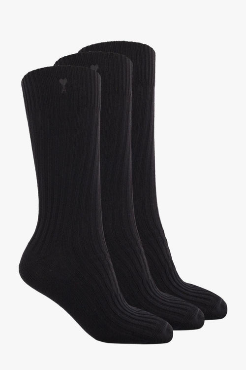 Ami Paris Calze Uomo Accessori Nero (6 Paia)