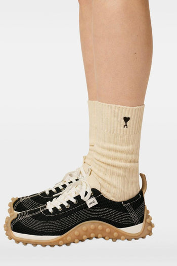 Ami Paris Calze Uomo Accessori Nero Grigio Panna (3 Paia) - 2