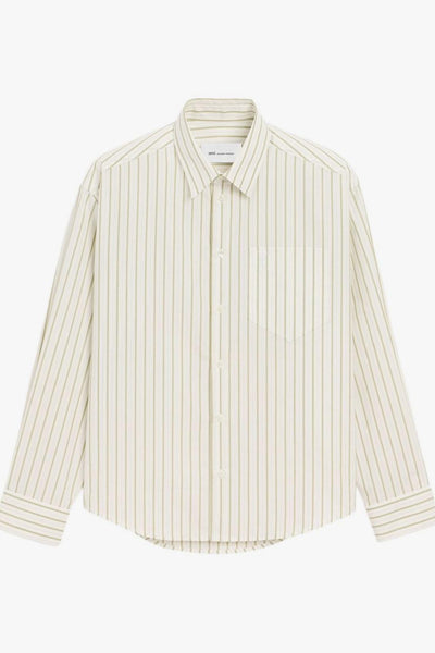 Ami Paris Camicia Cuore Uomo Bianco