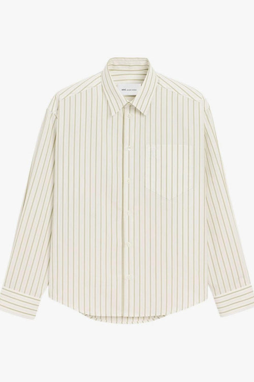 Ami Paris Camicia Cuore Uomo Bianco
