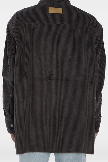 Ami Paris Camicia Grigio Uomo a Costine - 2