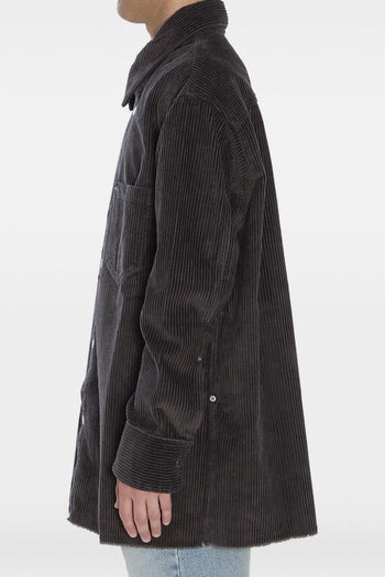 Ami Paris Camicia Grigio Uomo a Costine - 4