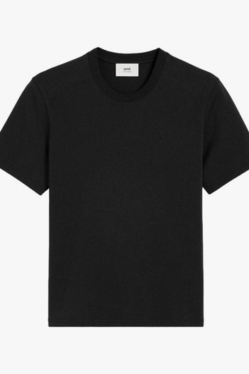 Ami Paris Uomo T-shirt Nero Ricamo Cuore - 7