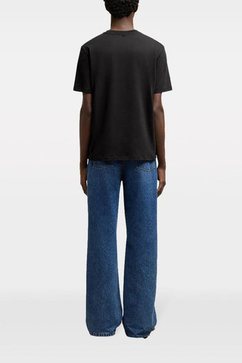 Ami Paris Uomo T-shirt Nero Ricamo Cuore - 2