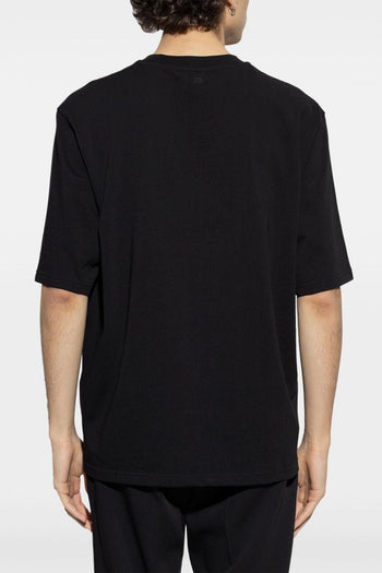 Ami Paris Uomo T-shirt Nero Cuore sul Petto - 3