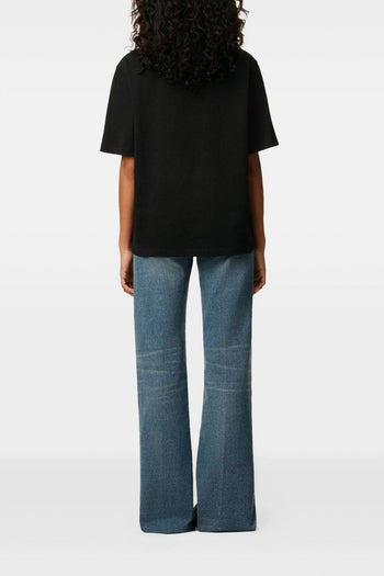 Ami Paris T-shirt Uomo Nero Cuore Tono su Tono - 4