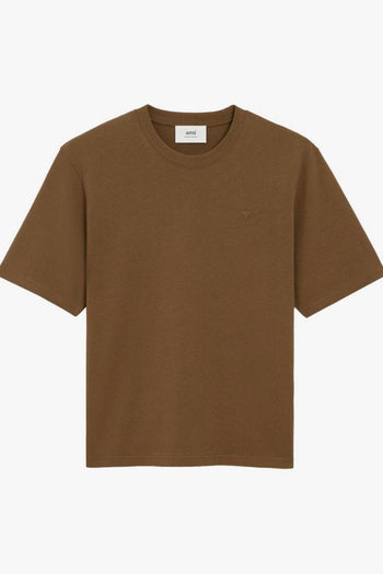 Ami Paris T-shirt Uomo Ami de Coeur Marrone - 7