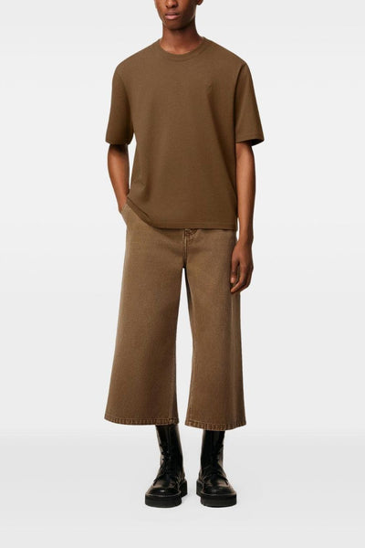 Ami Paris T-shirt Uomo Ami de Coeur Marrone