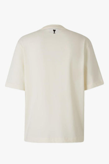 Ami Paris T-Shirt Stampa Logo Uomo Bianco - 2