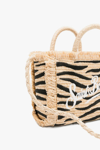 Saint Barth Borsa Vanity Mini Straw Donna Zebrata - 2