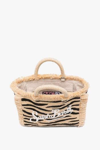 Saint Barth Borsa Vanity Mini Straw Donna Zebrata - 3