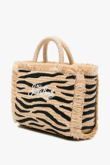 Saint Barth Borsa Vanity Mini Straw Donna Zebrata - 4