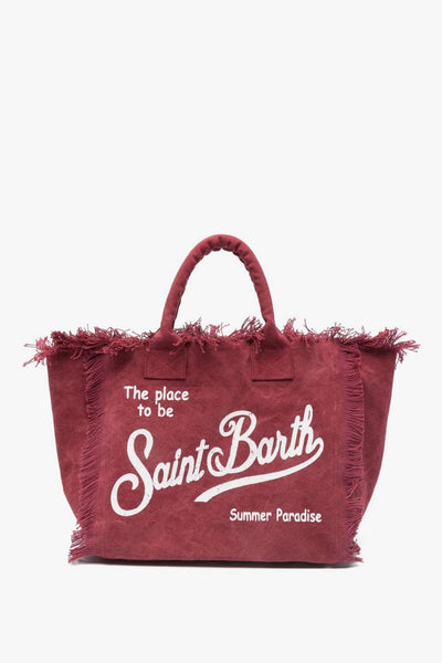 Saint Barth Borsa Vanity Donna Bordeaux