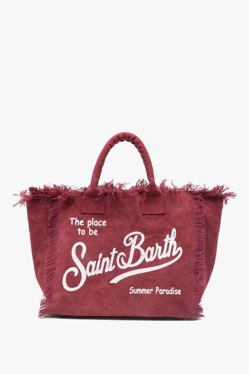 Saint Barth Borsa Vanity Donna Bordeaux
