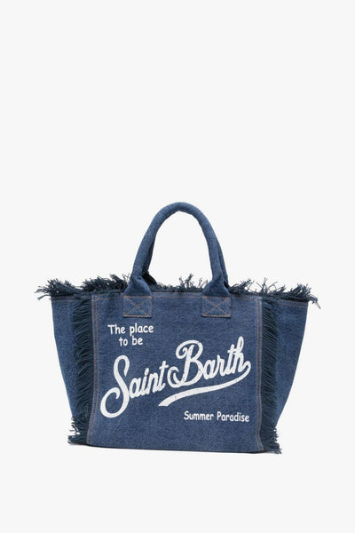 Saint Barth Borsa Vanity Donna Blu