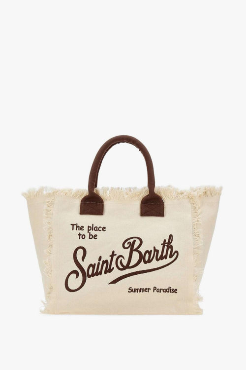 Saint Barth Borsa Vanity Donna Beige-Marrone
