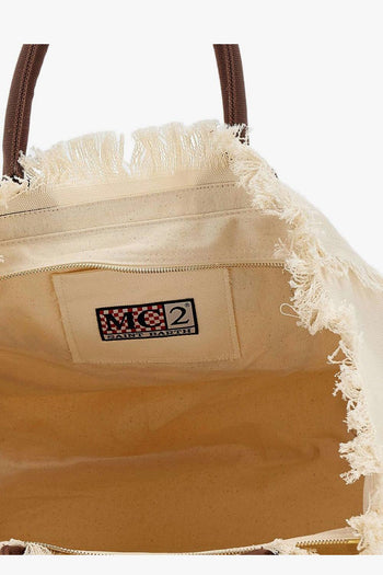 Saint Barth Borsa Vanity Donna Beige-Marrone - 2