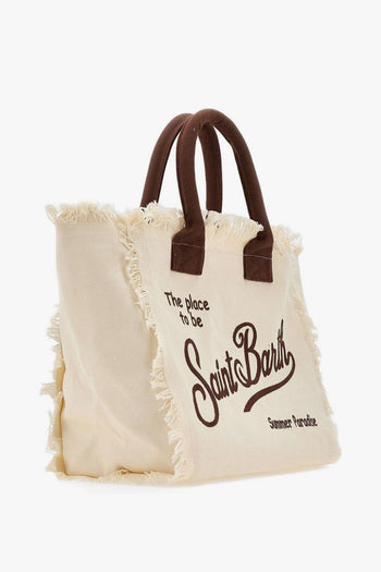Saint Barth Borsa Vanity Donna Beige-Marrone - 4