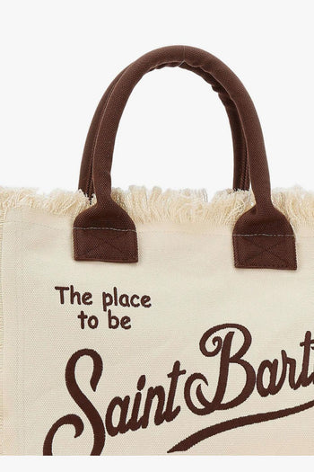 Saint Barth Borsa Vanity Donna Beige-Marrone - 5