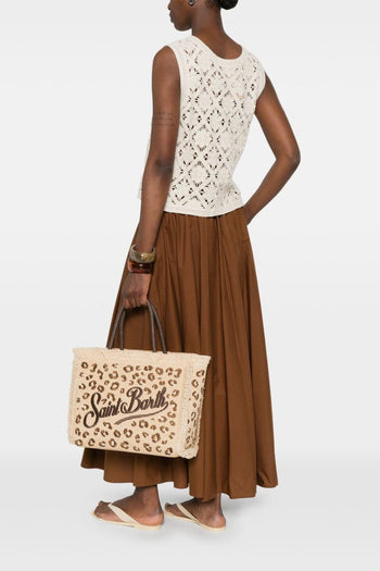Saint Barth Borsa Vanity Straw Donna Leopardata - 3