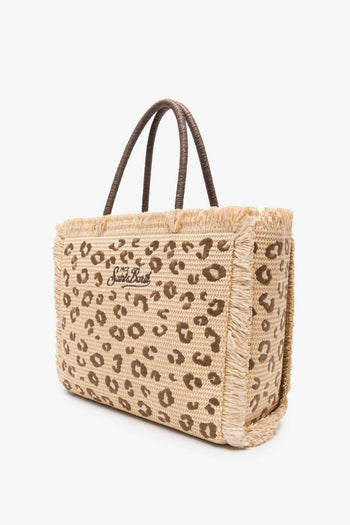 Saint Barth Borsa Vanity Straw Donna Leopardata - 4