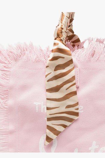 Saint Barth Borsa Vanity Foulard Donna Rosa - 2