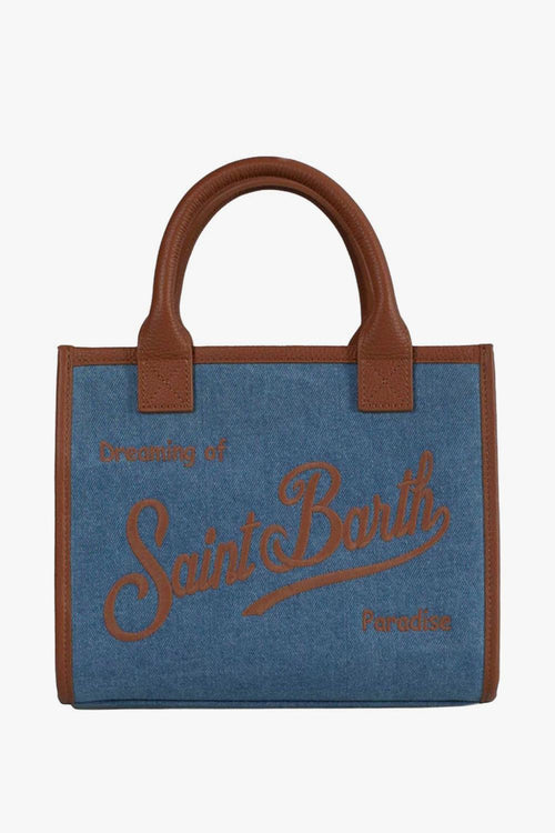 Saint Barth Borsa Vanity Bag Midi Donna Blu