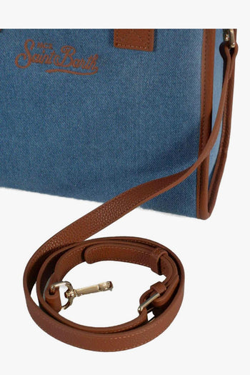 Saint Barth Borsa Vanity Bag Midi Donna Blu - 3