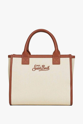 Saint Barth Borsa Vanity Bag Midi Donna Beige - 2