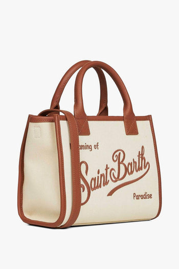 Saint Barth Borsa Vanity Bag Midi Donna Beige - 3