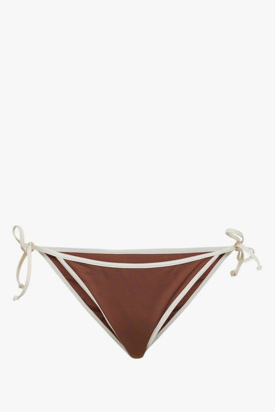 Saint Barth Slip Mare Donna Marrone
