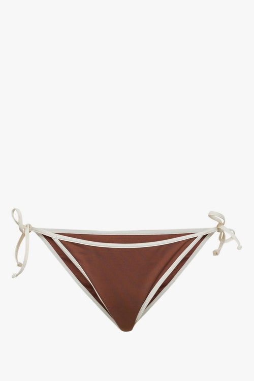 Saint Barth Slip Mare Donna Marrone