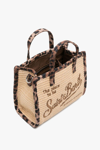 Saint Barth Borsa Vivian Mini Donna Beige-Leopardata - 2