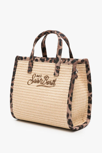 Saint Barth Borsa Vivian Mini Donna Beige-Leopardata - 4
