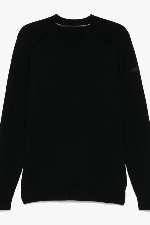 Maglia Nero Uomo Cotton Plain Round