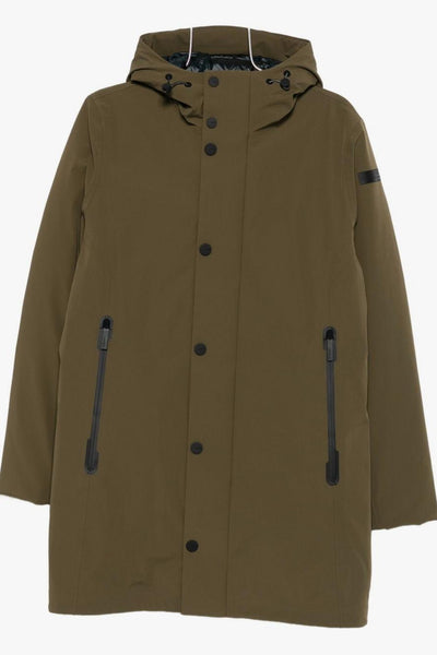 Giubbotto Verde Uomo in Tessuto Tecnico