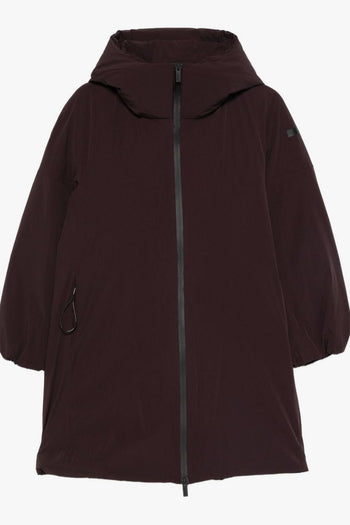 Giubbotto Viola Donna Cappuccio e Zip - 5