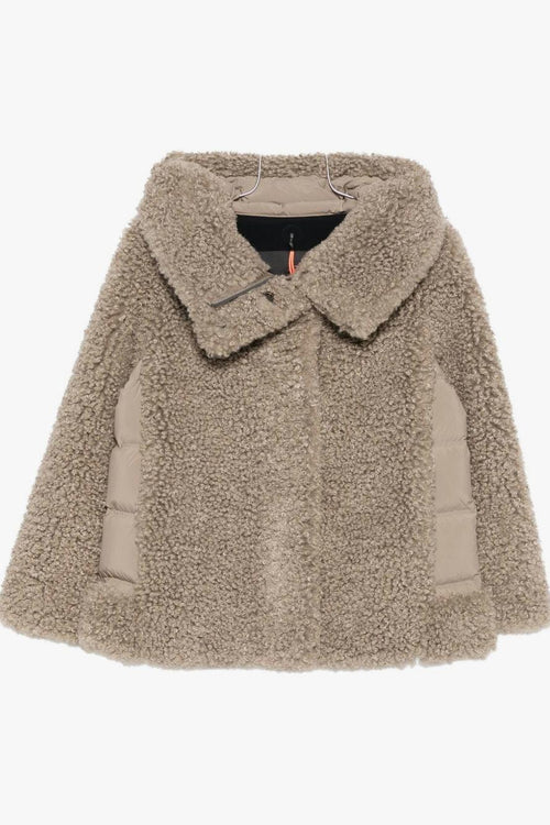 Giubbotto Marrone Donna Effetto Orsetto