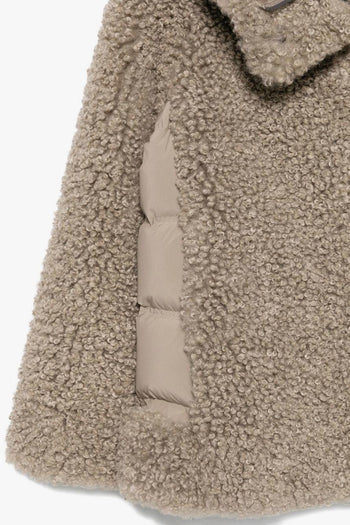 Giubbotto Marrone Donna Effetto Orsetto - 3