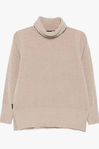 Maglia Crema Donna Dolcevita - 5