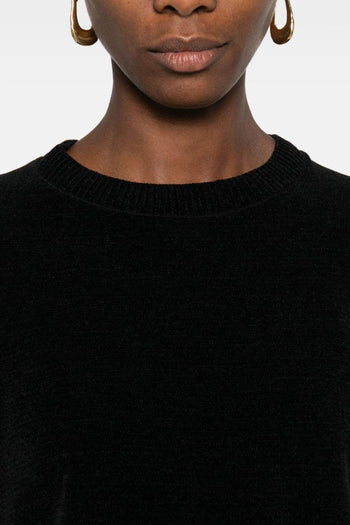 Maglia Nero Donna Scollo Tondo - 4