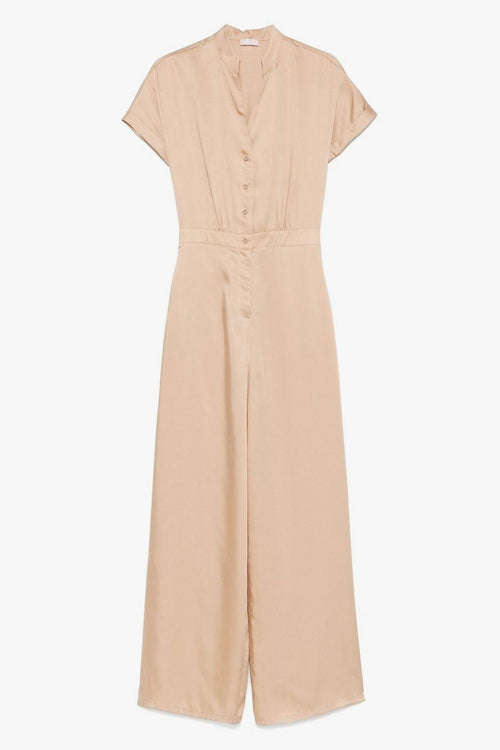 Tuta Lunga Beige con Bottoni