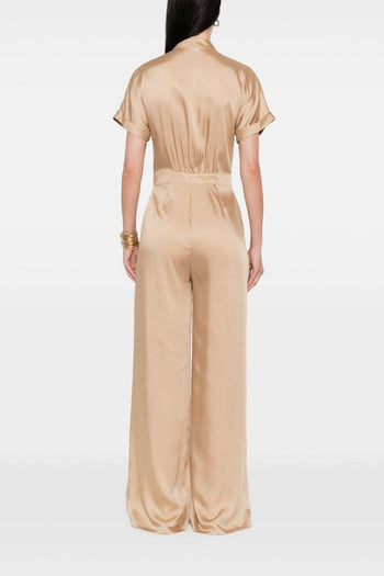 Tuta Lunga Beige con Bottoni - 2