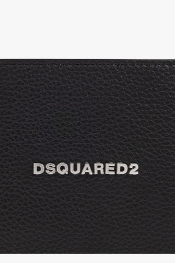 2 Uomo Portafogli Nero Placca Logo - 5