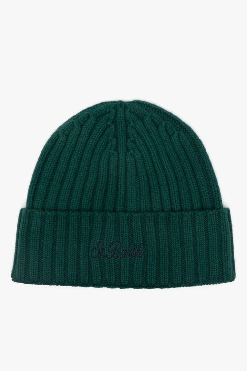 Saint Barth Cappellino Verde Donna Wengen Ricamo Logo